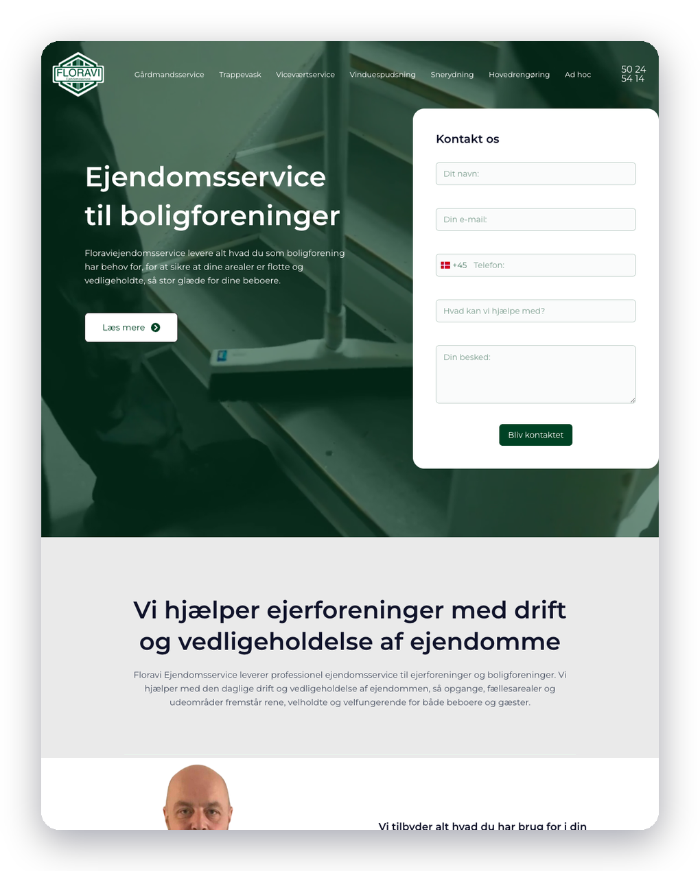 Floravi — hjemmeside bygget af Effecta